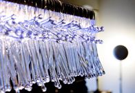 Transparent Światła Led Zawieszenie Ice - Crystal Wisiorek Prostokąt Lighting