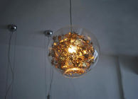 100W Tangle Globe Lights wisiorek wiszące szklane kulki oświetlenie kolor złoty
