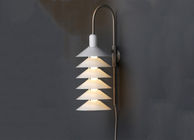 Biały Metal Wiszące Pendant Lights 60W dla domu dekoracyjne CE UL RoHs