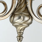 Srebrna Biała kutego żelaza wiszące lampy sufitowe w stylu amerykańskim, 3 Light