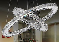 Luksusowe K9 Kryształ Chrome 18W LED nowoczesny żyrandol oświetlenie 7500K - 8000K na pasku / Hotel
