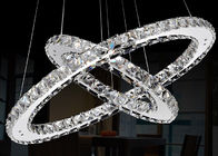 Luksusowe K9 Kryształ Chrome 18W LED nowoczesny żyrandol oświetlenie 7500K - 8000K na pasku / Hotel