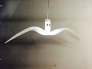 Żywica Mleko Białe Nowoczesne Lampy, Ptak Shape Zawieszenie Światła LED