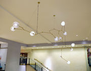 Hotel użytkowa Żyrandol dla kuchni pokoju, ręczne brązowego szkła 10 Oświetlenie Żyrandole