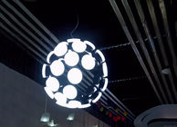 Aluminium Akryl LED Nowoczesne zawieszenie światła Niepełna Sphere Lamp dla pokoju gościnnego