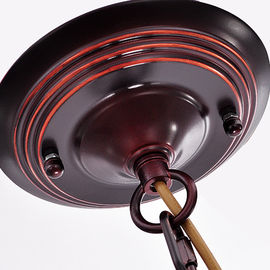 American Style Bordeaux Metal kute Świecznik, Dom Żyrandole LED E27