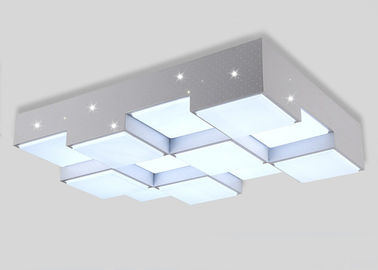 Home Biały kutego żelaza Lampy sufitowe LED 64W żelaza Żyrandol