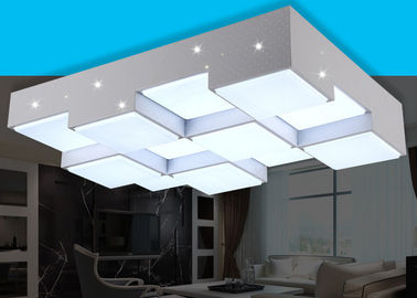 Home Biały kutego żelaza Lampy sufitowe LED 64W żelaza Żyrandol
