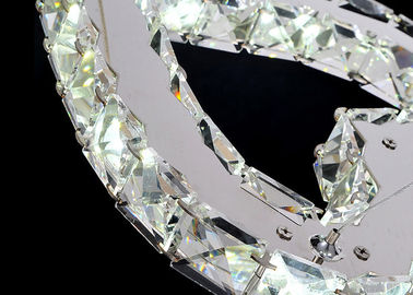 Funky Żyrandole kryształowe Współczesne / światło Heart Shaped Pendant Lamp 7500K - 8000K