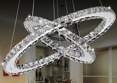 Funky Nowoczesny K9 Crystal LED Żyrandol Lampa / Luksusowa Lampy wiszące ze stali nierdzewnej