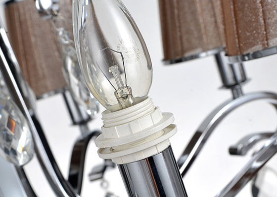Chrome 5 Light Indoor Luksusowe żyrandole Współczesne Light / lampę abażur
