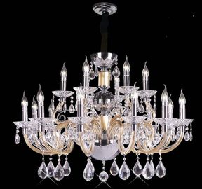 Baccarat E14 / E27 Współczesna kryształowy żyrandol oświetlenie 18 świateł
