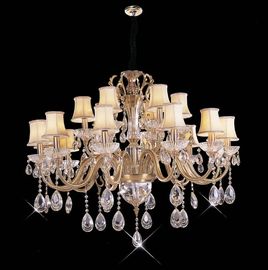 Wysoki prześwit 18 Lights 1050 x 820mm kryształowy żyrandol Oświetlenie / ekspozycyjne LED Lampy wiszące
