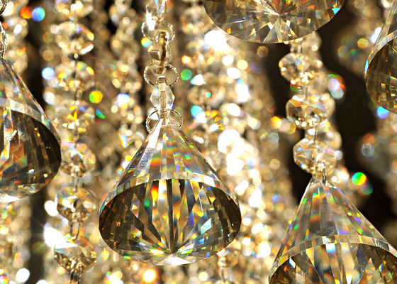Prostokąt kryształowe Lampy sufitowe LED dla osiedli mieszkaniowych, Hotel
