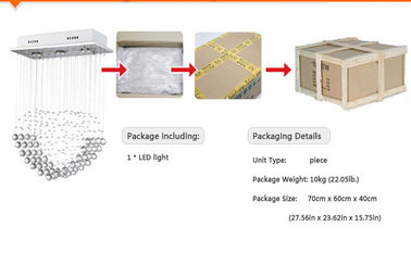 Jadalnia wisiorek kryształ Light, 3pcs * 3W Żyrandol Światła