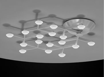 17 Światła LED netto grono Światła wiszące sufitu z ciepłe białe LED