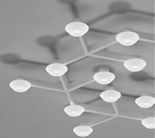 17 Światła LED netto grono Światła wiszące sufitu z ciepłe białe LED