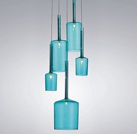 Kolor Moda Nowoczesne Led żyrandole, szklana butelka Lampa wisząca G9