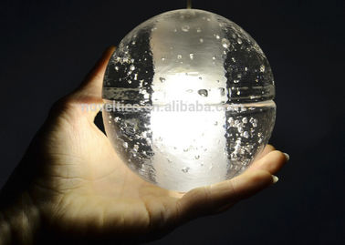 Transparent kryształowy żyrandol Szkło Ball Lights LED Lampy wiszące