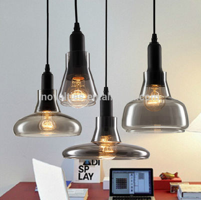 Indoor Oświetlenie dekoracyjne LED dla Żyrandol dymu Szary Pendant Światła do baru