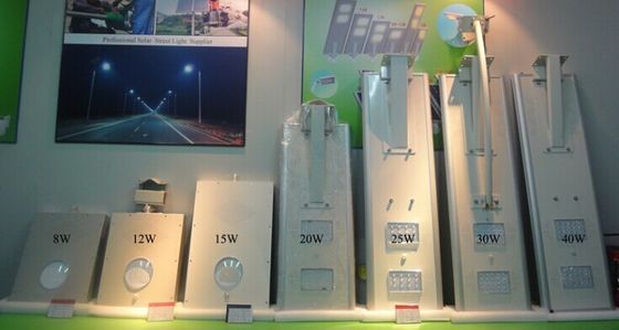 IP65 30W Zintegrowane Zimne białe Zewnętrzne LED Światła uliczne, Solar Powered uliczne LED