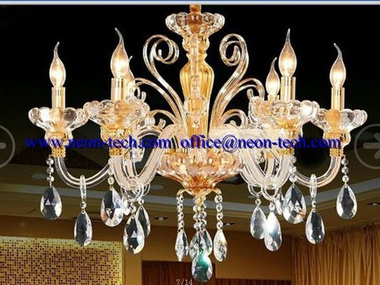 Dostosowane luksusowe Crystal LED światła hotelu wisiorek, światła LED Oprawy niestandardowe