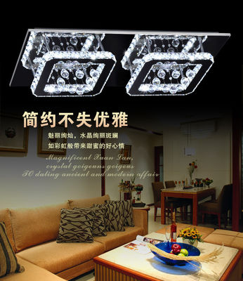Kryształowe lampy sufitowe pendant lamp oświetleniowych okucia kryształy kształcie prostokątnym